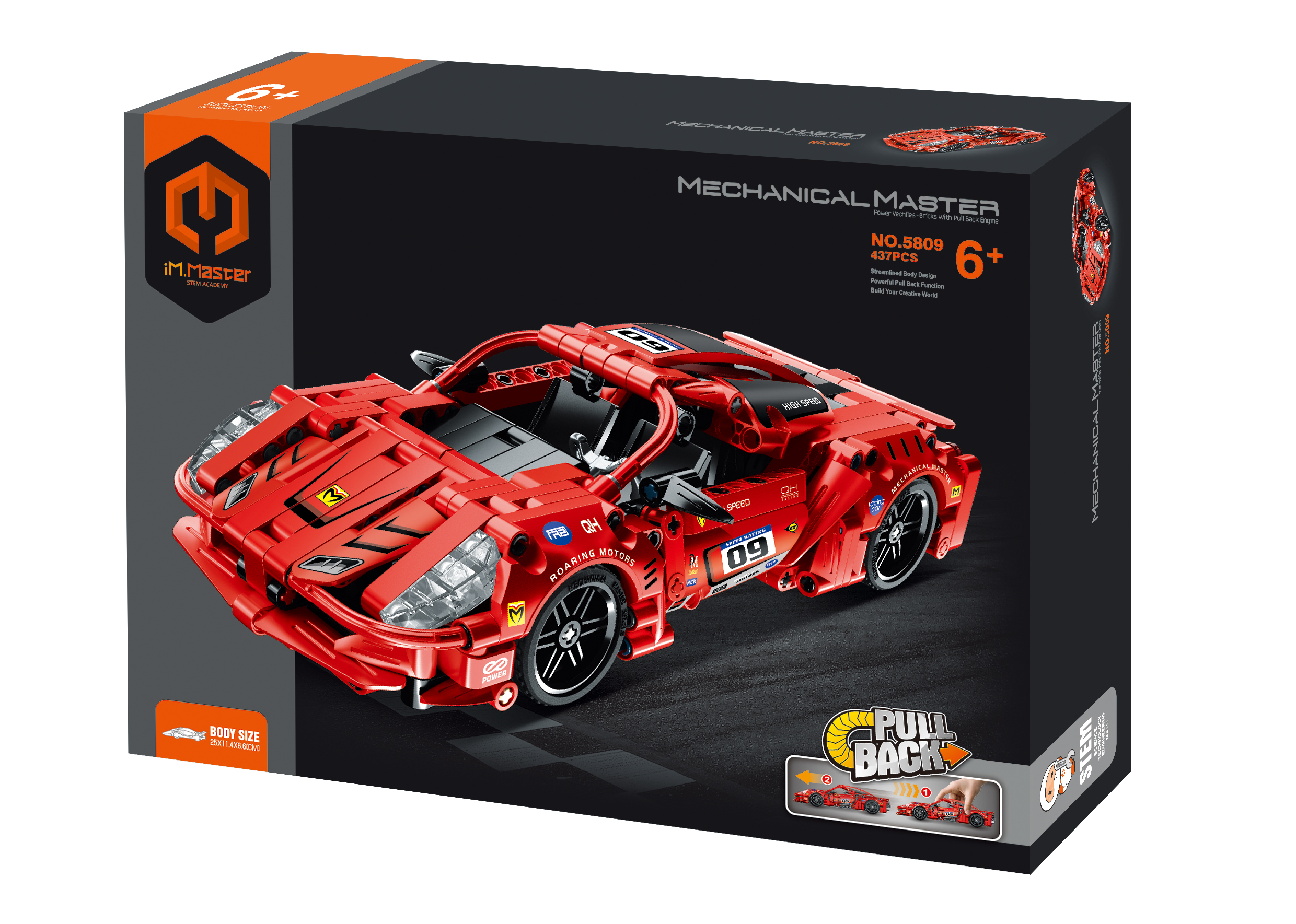 IM MASTER Pull Back - Super Car - 437 Pieces